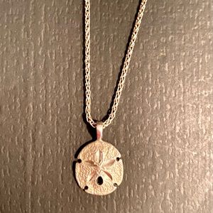 Sterling silver sand dollar necklace